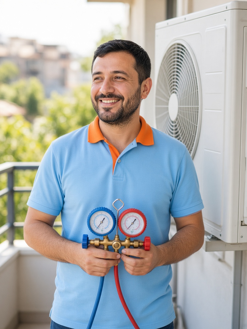 Serin Klima teknisyeni manifold setiyle